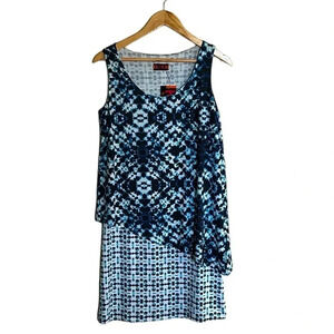 Isle Melis Kozan Shallow Waters Women’s Sleeveless Tank Dress NWT Size Small